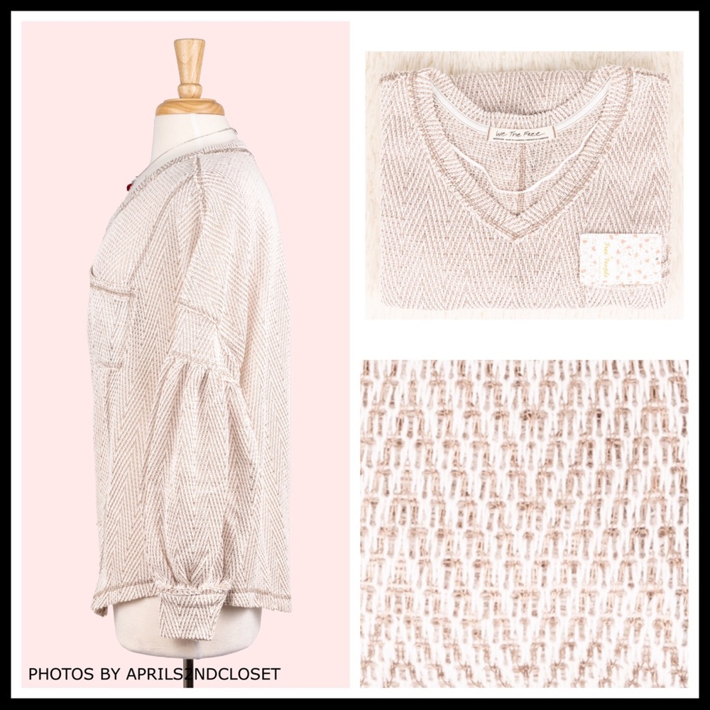 FREE PEOPLE BOHO PULLOVER TUNIC OVERSIZED TOP A2C - Picture 6 of 16